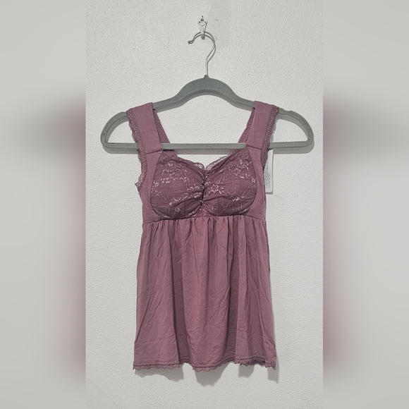 Tu Hacci Japan Rakusia Sleep Top with Built in Padded Bra - Picture 2 of 8